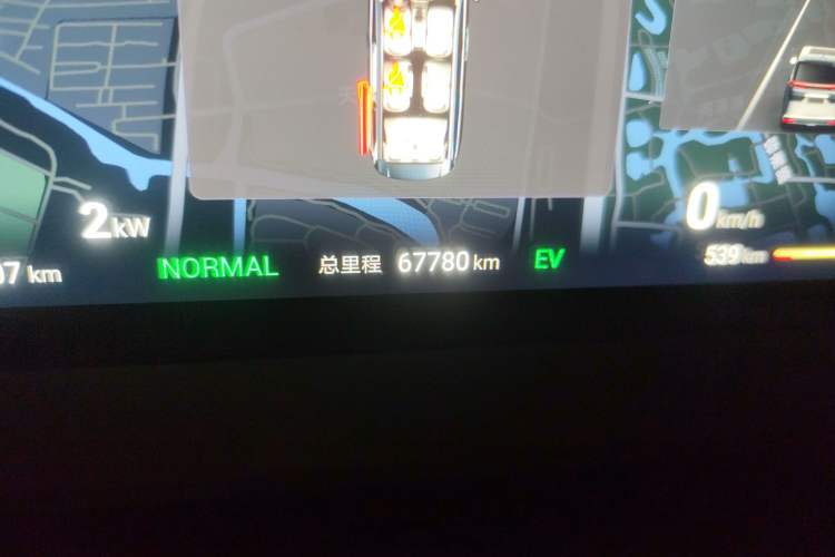 Used Denza D9 2022 DM-i 1040 Prestige Model Odometer Close Up