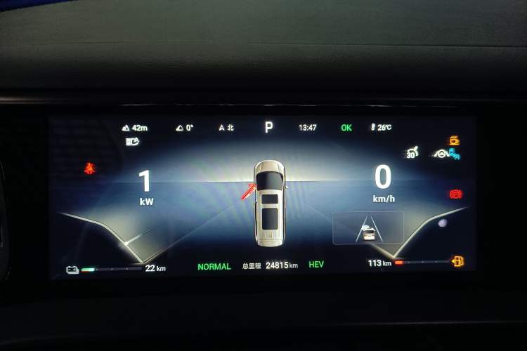 Used Denza D9 2022 DM-i 970 Four-Wheel Drive Flagship Model Instrument Cluster