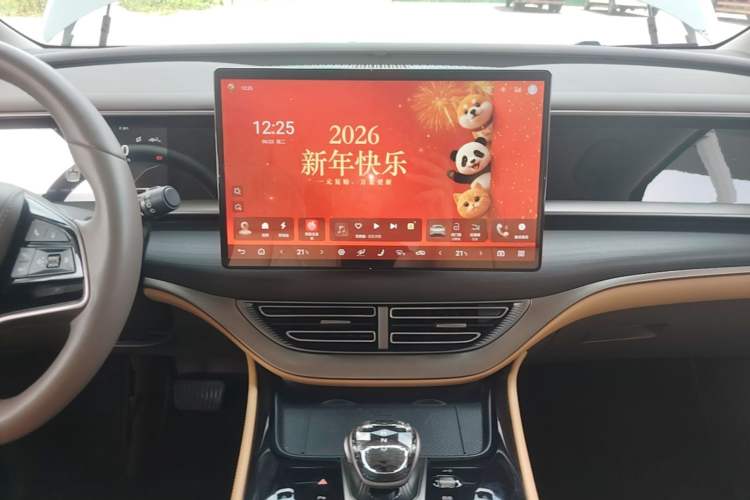 Used Denza D9 2022 DM-i 970 Four-Wheel Drive Prestige Model Audio And AC Panel