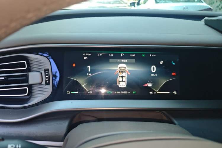 Used Denza D9 2022 DM-i 970 Four-Wheel Drive Flagship Model Instrument Cluster