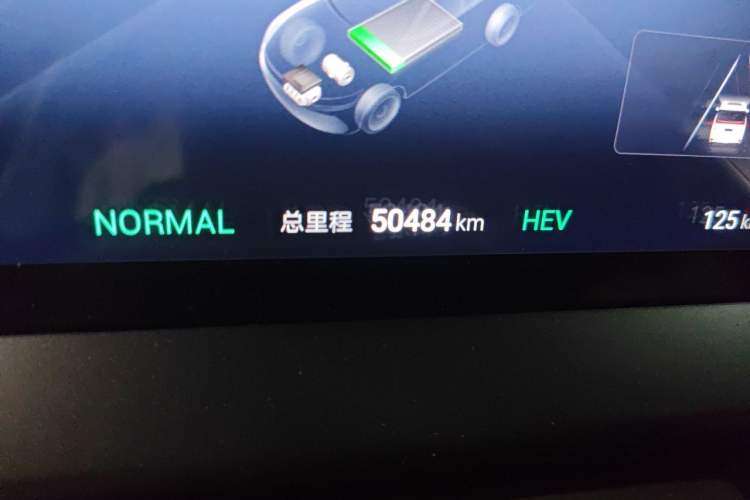 Used Denza D9 2022 DM-i 1040 Prestige Model Odometer Close Up