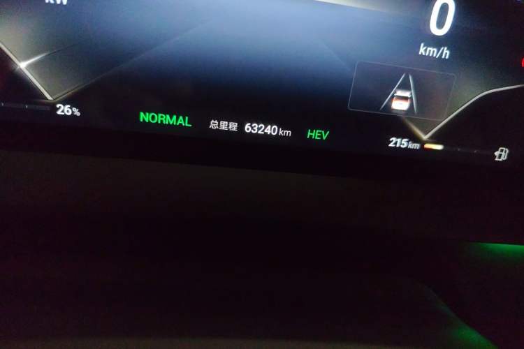 Used Denza D9 2022 DM-i 1040 Prestige Model Odometer Close Up