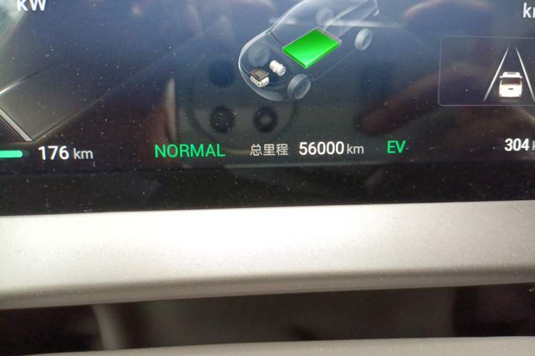 Used Denza D9 2022 DM-i 1040 Prestige Model Odometer Close Up