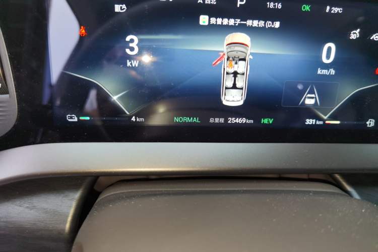 Used Denza D9 2023 DM-i 965 Luxury Model Odometer Close Up