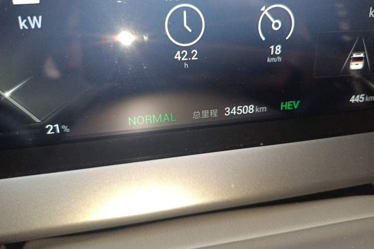 Used Denza D9 2023 DM-i 965 Luxury Model Odometer Close Up