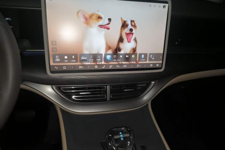 Used Denza D9 2024 DM-i 980 Four-Wheel Drive Prestige Model Audio And AC Panel