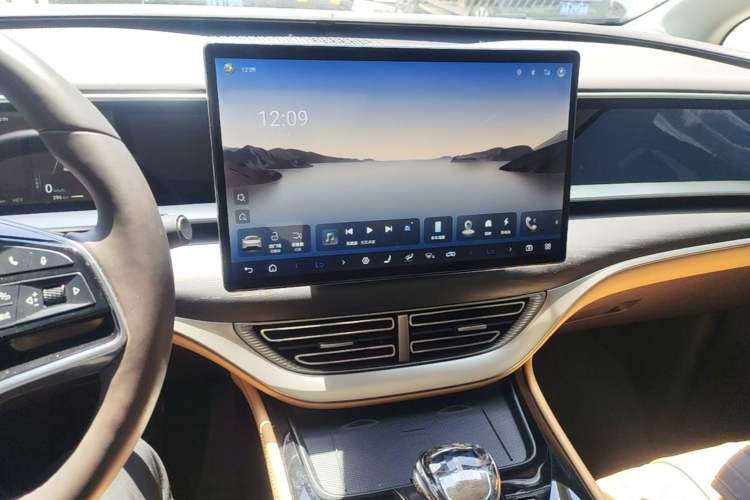 Used Denza D9 2024 DM-i 980 Four-Wheel Drive Flagship Model Audio And AC Panel