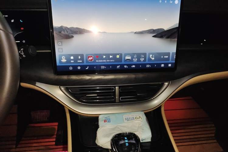 Used Denza D9 2024 DM-i 1050 Luxury Model Audio And AC Panel