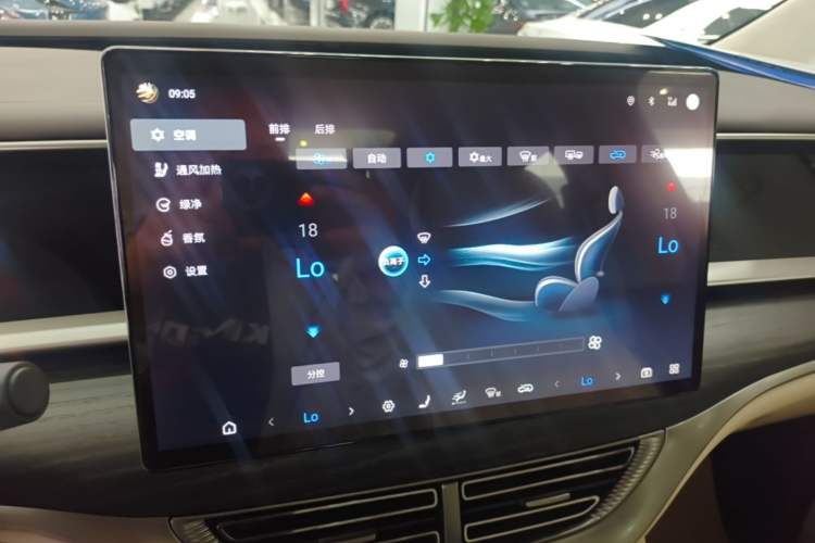 Used Denza D9 2024 DM-i 980 Four-Wheel Drive Flagship Model Audio And AC Panel