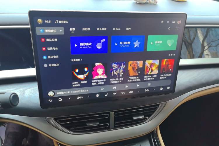 Used Denza D9 2024 DM-i 1050 Luxury Model Audio And AC Panel