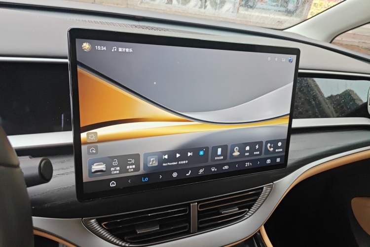 Used Denza D9 2024 DM-i 980 Four-Wheel Drive Prestige Model Audio And AC Panel