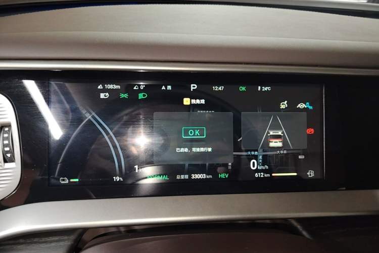 Used Denza D9 2024 DM-i 980 Four-Wheel Drive Flagship Model Instrument Cluster