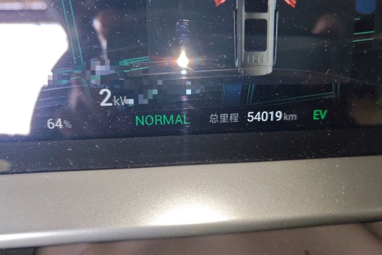 Used Denza D9 2024 DM-i 980 Four-Wheel Drive Flagship Model Odometer Close Up