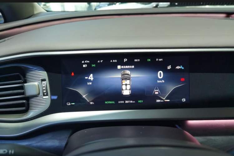 Used Denza D9 2024 DM-i 970 Luxury Model Odometer Close Up