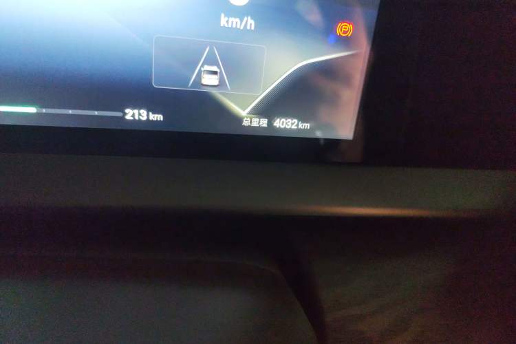 Used Denza D9 2024 EV 620 Premium Model Odometer Close Up