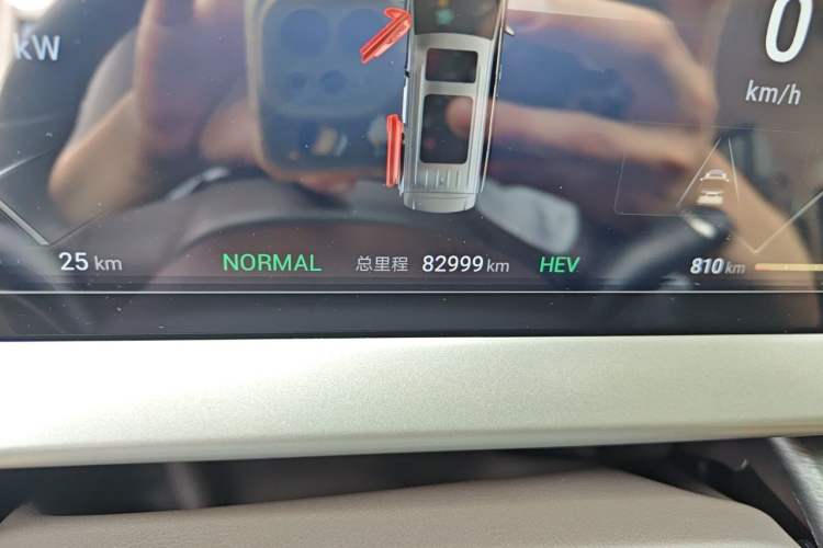 Used Denza D9 2024 DM-i 1050 Luxury Model Odometer Close Up