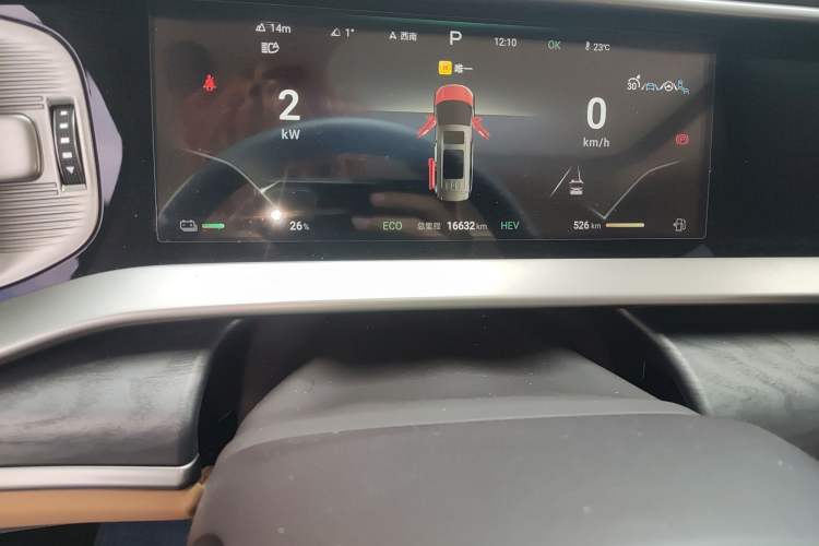 Used Denza D9 2024 DM-i 1050 Luxury Model Odometer Close Up