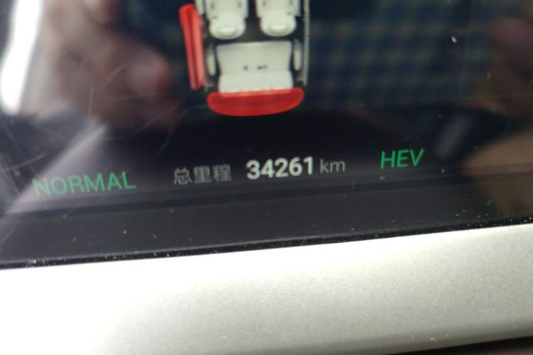 Used Denza D9 2024 DM-i 980 Four-Wheel Drive Flagship Model Odometer Close Up