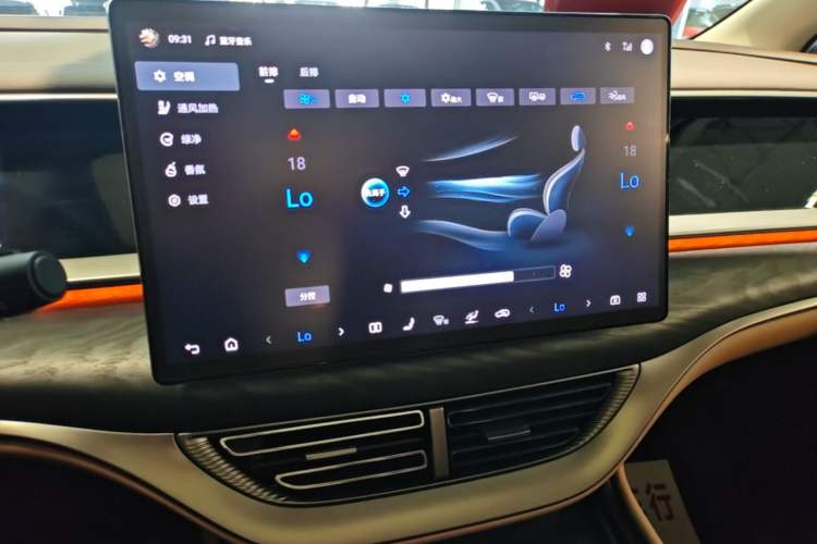 Used Denza D9 2024 DM-i 1050 Luxury Model Audio And AC Panel