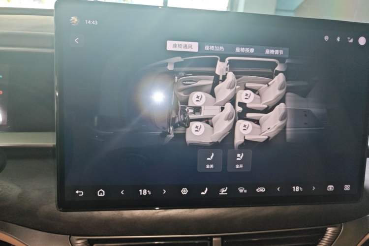 Used Denza D9 2024 DM-i 1050 Luxury Model Audio And AC Panel