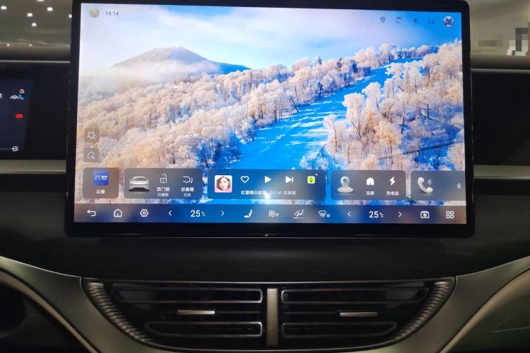 Used Denza D9 2024 DM-i 980 Four-Wheel Drive Flagship Model Audio And AC Panel