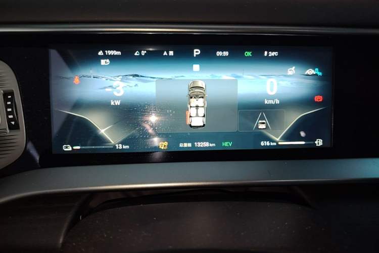 Used Denza D9 2024 DM-i 980 Four-Wheel Drive Prestige Model Instrument Cluster