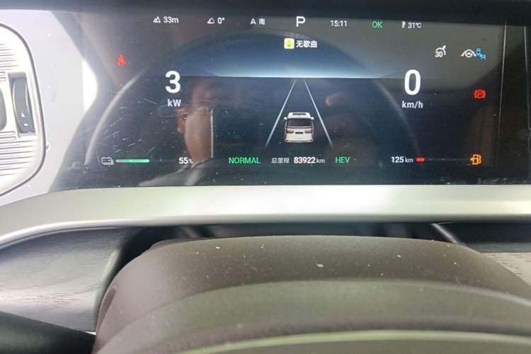 Used Denza D9 2024 DM-i 1050 Luxury Model Odometer Close Up