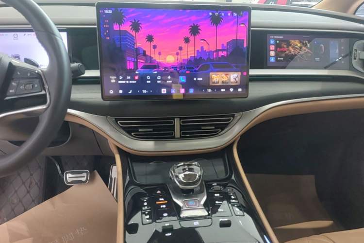 Used Denza D9 2025 DM-i Intelligent Drive 1020 Four-Wheel Drive Flagship Model Audio And AC Panel
