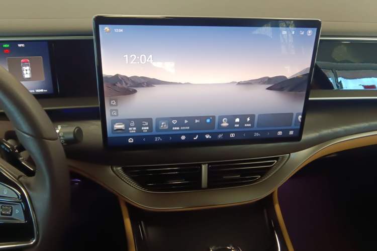 Used Denza D9 2025 DM-i Smart Drive 1020 Four-Wheel Drive Deluxe Model Audio And AC Panel