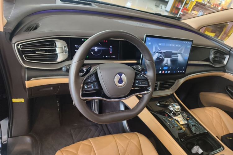 Used Denza D9 2025 DM-i Intelligent Drive 1020 Four-Wheel Drive Flagship Model Center Console