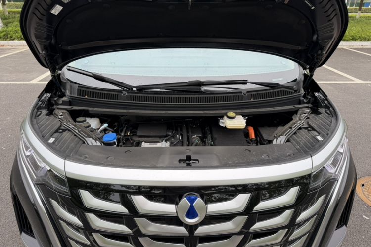 Used Denza D9 2025 DM-i Smart Drive 1020 Four-Wheel Drive Deluxe Model Engine Bay
