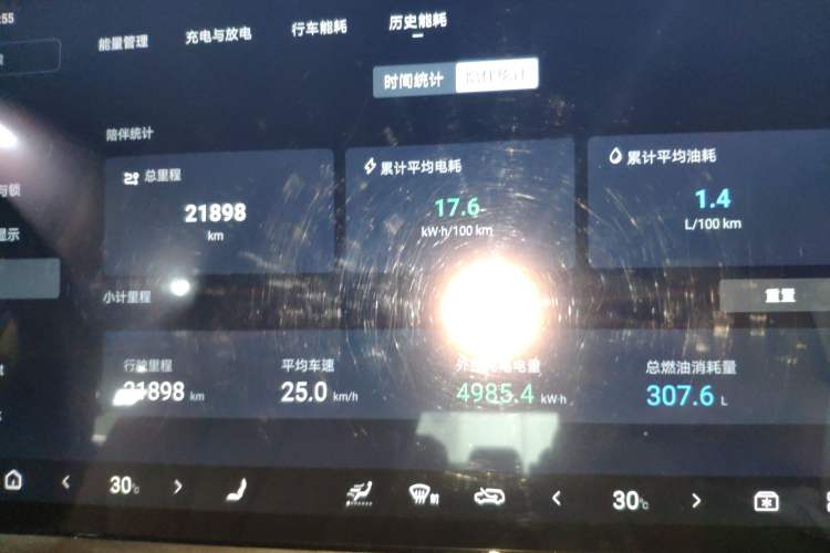Used Denza D9 2025 DM-i Intelligent Drive 1020 Four-Wheel Drive Prestige Model Instrument Cluster