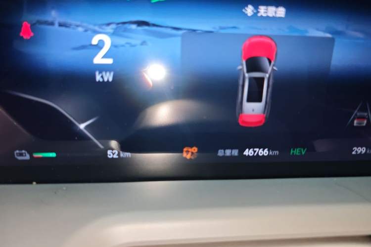Used Denza N8 2023 Four-Wheel Drive Ultra-Hybrid Flagship Six-Seater Version Odometer Close Up