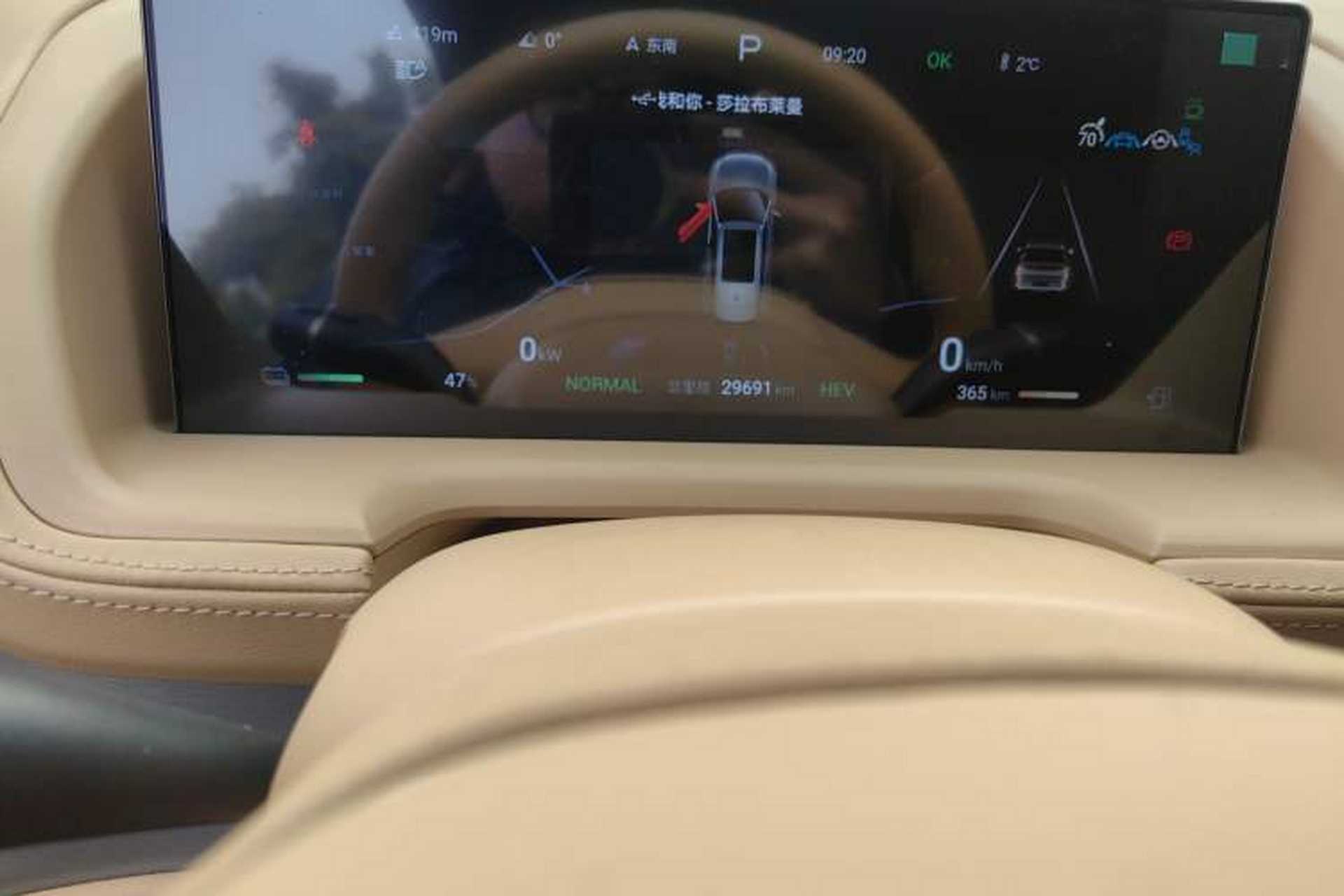 Used Denza N8 2023 Four-Wheel Drive Ultra-Hybrid Flagship Seven-Seater Version Odometer Close Up