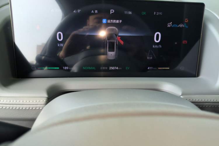 Used Denza N8 2023 Four-Wheel Drive Ultra-Hybrid Flagship Six-Seater Version Odometer Close Up