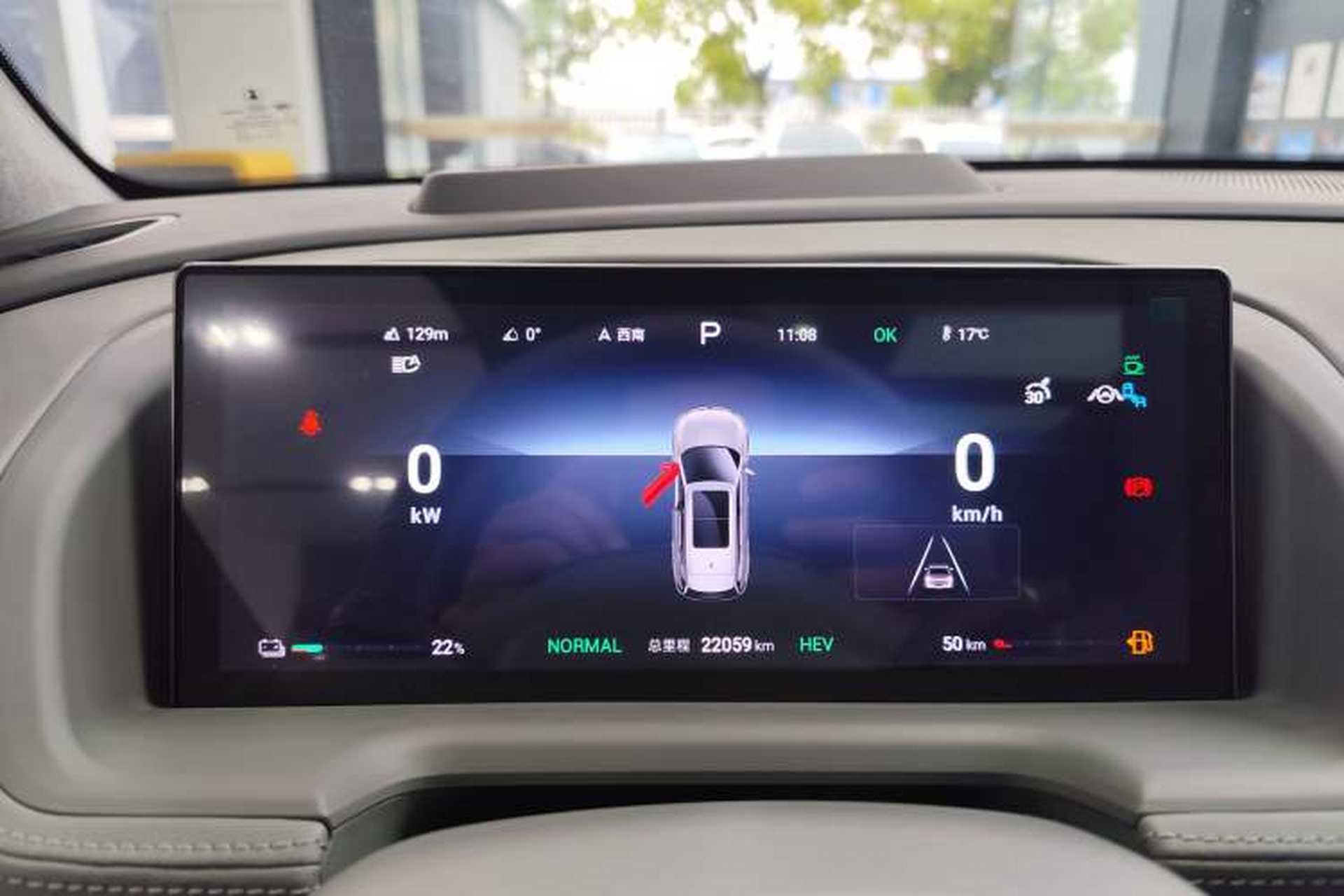 Used Denza N8 2023 Four-Wheel Drive Ultra-Hybrid Flagship Seven-Seater Version Odometer Close Up