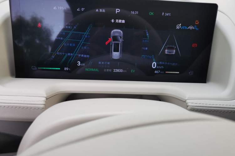 Used Denza N8 2023 Four-Wheel Drive Ultra-Hybrid Flagship Six-Seater Version Odometer Close Up