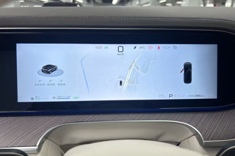 Used Denza N9 2025 Prestige Version Odometer Close Up