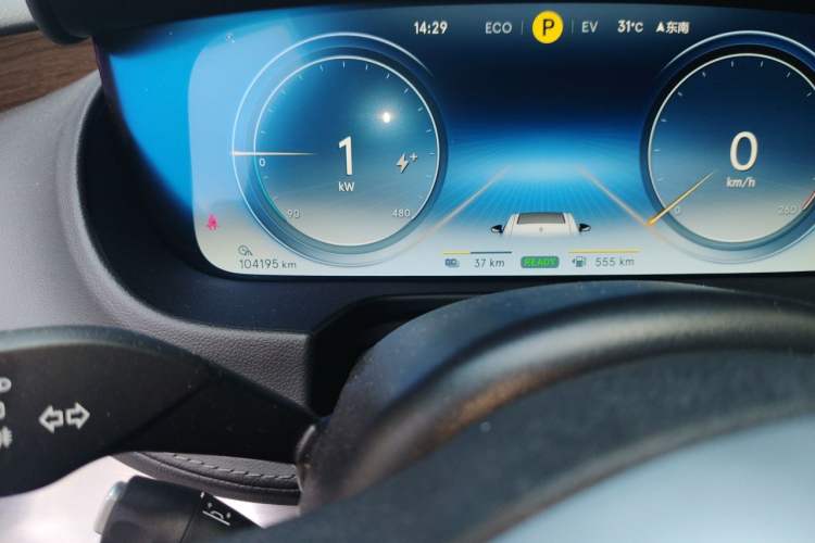 Used Denza X 2020 PHEV Flagship Edition Odometer Close Up