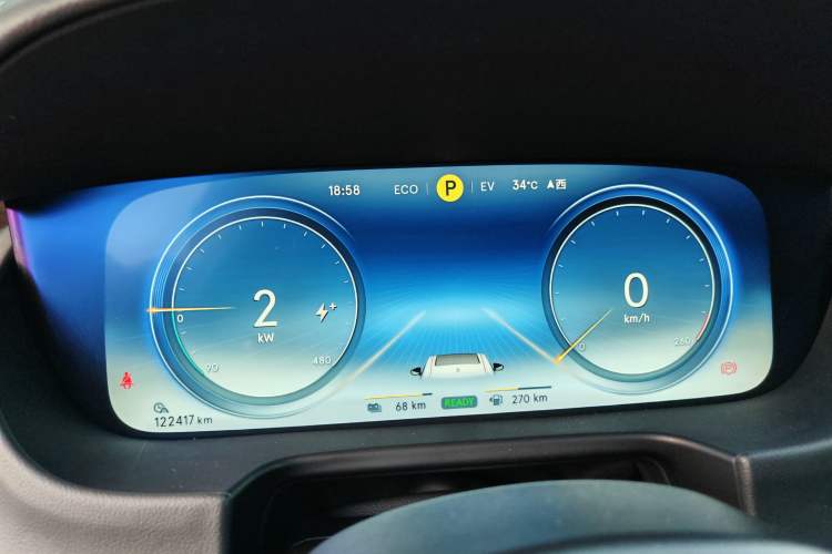Used Denza X 2020 PHEV Classic Edition Odometer Close Up