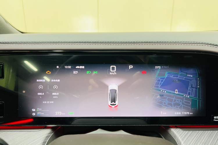 Used Denza Z9GT 2024 1100 4x4 Pro Version Odometer Close Up