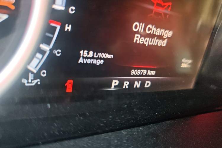 Used Dodge Challenger  Odometer Close Up