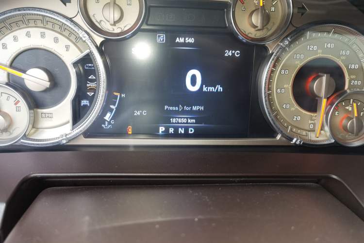 Used Dodge Challenger  Odometer Close Up