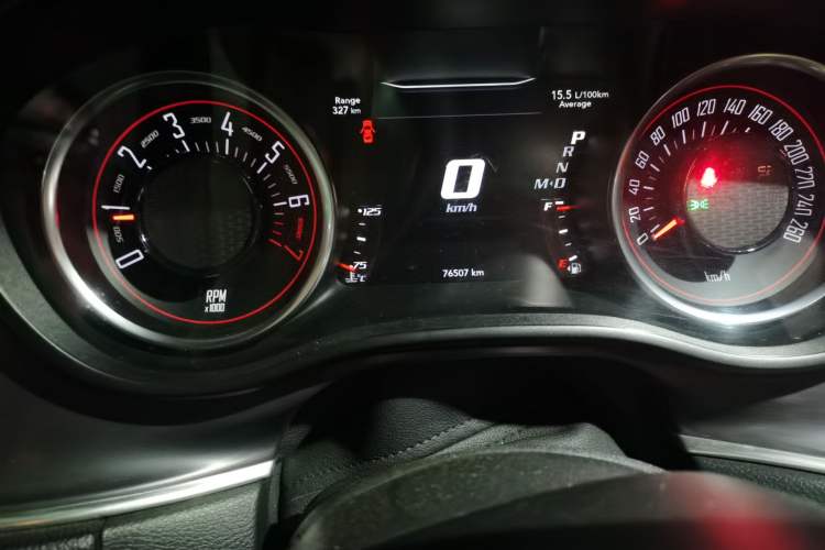 Used Dodge Challenger  Odometer Close Up