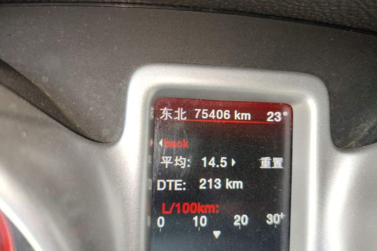 Used Dodge Journey 2013 2.4L Two-Wheel Drive Luxury Version Odometer Close Up
