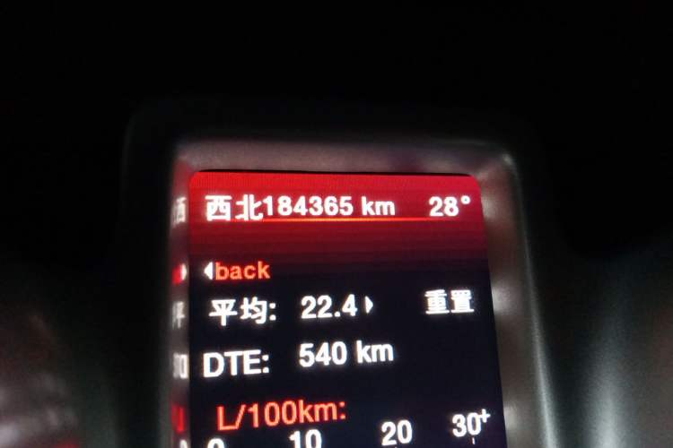 Used Dodge Journey 2013 2.4L Two-Wheel Drive Luxury Version Odometer Close Up