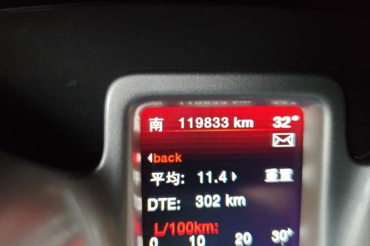 Used Dodge Journey 2013 2.4L Two-Wheel Drive Luxury Version Odometer Close Up
