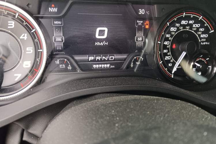 Used Dodge Journey  Odometer Close Up