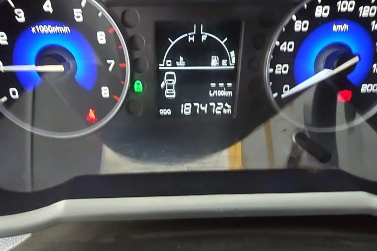 Used Dongfeng Aeolus A30 2014 1.5L Manual Sishang Model Odometer Close Up
