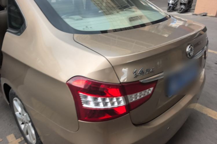 Used Dongfeng Aeolus A60 2014 1.6L Manual Luxury Model Rear Left 45 Deg